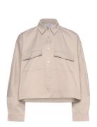 Kori Over Shirt Tops Overshirts Beige Ahlvar Gallery