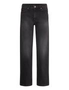 Aimo Mid Straight Jeans Bottoms Jeans Straight-regular Black Monki