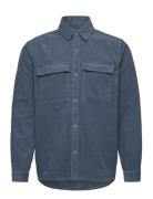 Utility Shirt Tops Overshirts Blue Revolution