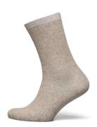 Fine Cotton Rib Socks Lingerie Socks Regular Socks Beige Mp Denmark