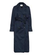 Kapatricia Trench Coat Trench Coat Kåpe Navy Kaffe