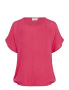 Kaamber Stanley Tops Blouses Short-sleeved Pink Kaffe