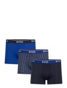 Trunk 3P Power Desig Boksershorts Black BOSS