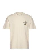 Sdorval Tops T-shirts Short-sleeved Cream Solid