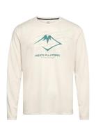 Fujitrail Logo Ls Top Sport T-shirts Long-sleeved Beige Asics