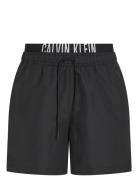 Medium Double Wb Badeshorts Black Calvin Klein