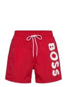 Octopus Badeshorts Red BOSS