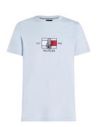 Hilfiger Flag Sailing Tee Tops T-shirts Short-sleeved Blue Tommy Hilfi...