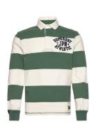 Vintage Athletic Rugby Tops Polos Long-sleeved Green Superdry