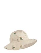 Amelia Reversible Sun Hat Solhatt Beige Liewood