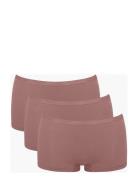 Sloggi Go Daily Cotton Short 3P Truse Brief Truse Brown Sloggi