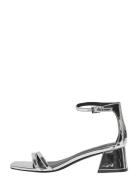 Onlaylin-5 Pu Strappy Heeled Sandal Sandal Med Hæl Silver ONLY