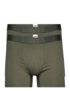 Levis Men Mel Wb Boxer Brief Org Co 2P Boksershorts Green Levi's®