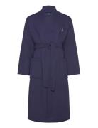 Cotton Piqué Robe Morgenkåpe Badekåpe Navy Polo Ralph Lauren