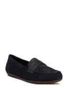 Women Slip-On Mokasiner Lave Sko Navy Tamaris