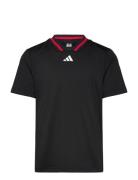 B Sport Collar Sport T-shirts Short-sleeved Black Adidas Golf