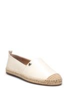 Cameryn Iv Tumbled Leather Espadrille Sandaler Espadrilles Lave Cream ...