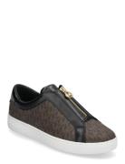 Keaton Zip Slip On Lave Sneakers Brown Michael Kors