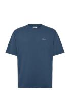 Worldwide Tee Tops T-shirts Short-sleeved Blue Nikben