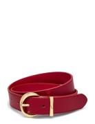 Oval Buckle Belt Belte Red Mango