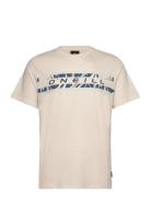 O'neill Front Graphic T-Shirt Sport T-shirts Short-sleeved Cream O'nei...