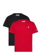 2 Pack Ss Tee Sport T-shirts Short-sleeved Multi/patterned Champion