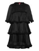 Flowcras Dress Kort Kjole Black Cras