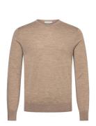 Connor Rws Designers Knitwear Round Necks Beige Tiger Of Sweden