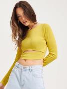 Only - Festtopper - Passion Fruit Belly Cut - Onltrina L/S Rib Top Box...
