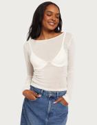 Nelly - Hvit - Sheer Base Top