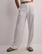 Object Collectors Item - Hvit - Objsanne Aline Wide Pant Noos