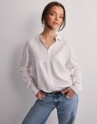 Vero Moda - Hvit - Vmlinn Ls Shirt Wvn Noos