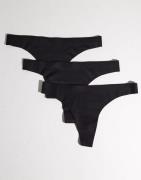 Only - Svart - Onltracy Bonded Thong Noos 3-Pack A