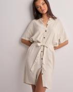 Pieces - Beige - Pcvinsty Ss Shirt Dress