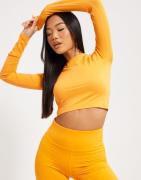 Only Play - Oransje - Onpedona Cir Ls Crop Top