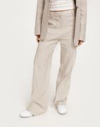 Neo Noir - Beige - Alice Pinstripe Pants