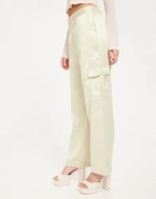 JDY - Beige - Jdysheela Mw Cargo Wide Pant Wvn