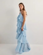 Vero Moda - Blå - Vmfelicia Slrouleau Ruffle Maxi Dre