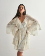 Vero Moda - Hvit - Vmchili Ls Short Frill Dress Wvn Ex