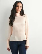 Malina - Rosa - Celene Tie Detailed Satin blouse