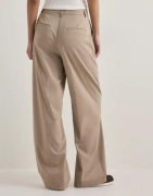 Pieces - Beige - Pcrosa Hw Wide Pant Noos Bc