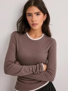 Nelly - Brun - Double Look LS Top