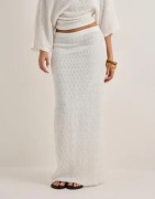 Nelly - Hvit - Elegant Structure Maxi Skirt