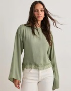 Nelly - Grønn - Sassy Lace Blouse