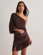 Nelly - Brun - Scarf Lace Skirt