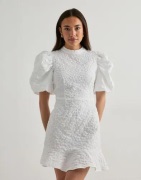 Vero Moda - Hvit - Vmfiona Ss High Neck Short Dress Ex