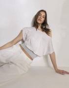 Nelly - Rutete/Stripete - Soft Stripe Waist Top