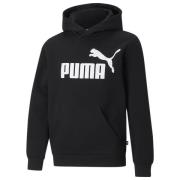 PUMA Hettegenser Essentials Big Logo - Sort/Hvit Barn