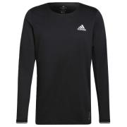 adidas T-Skjorte Langermet Fast - Sort/Hvit