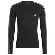 adidas Baselayer Techfit 3-Stripes - Sort/Hvit